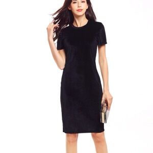 LITTLE BLACK VELVET DRESS WOMEN SIZE XL